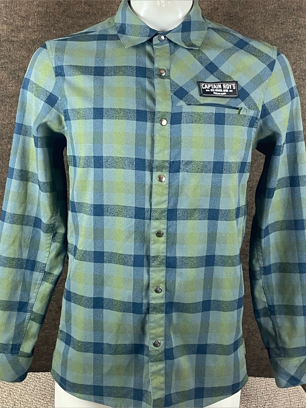 Club Ride Shirt Mens Large Blue Performance Snap Des Moines Cycling Biking 84